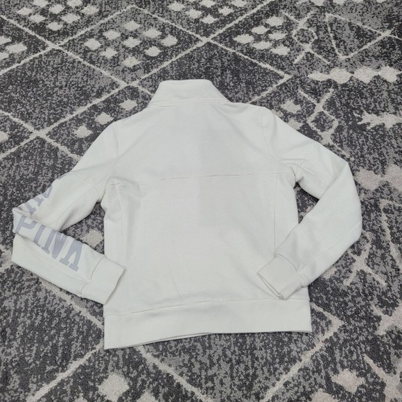 PINK victoria secret white womens xs sweatshirt - Picture 8 of 8